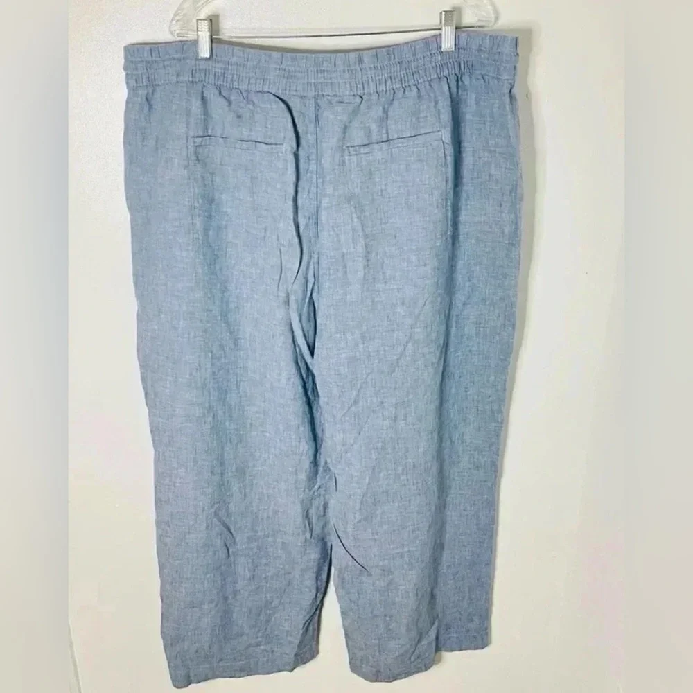 Athleta Retreat Wide Leg Pant Chambray Blue Size 22 NWT - Picture 5 of 6